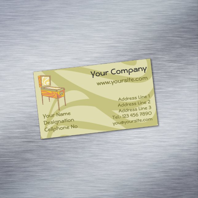 Cartão De Visitas Magnético Máquina de pinball (Posição Original)