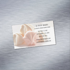 Cartão De Visitas Magnético Merengue Comida pastelaria padaria