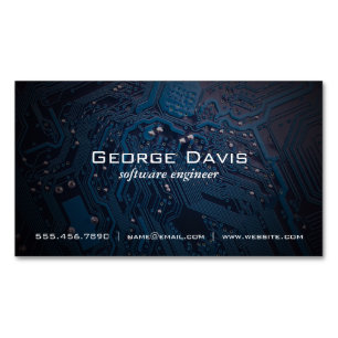 Cartão De Visitas Magnético Microchip   Engenheiro de software