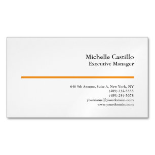 Cartão De Visitas Magnético Minimalista Moderno Profissional Simples