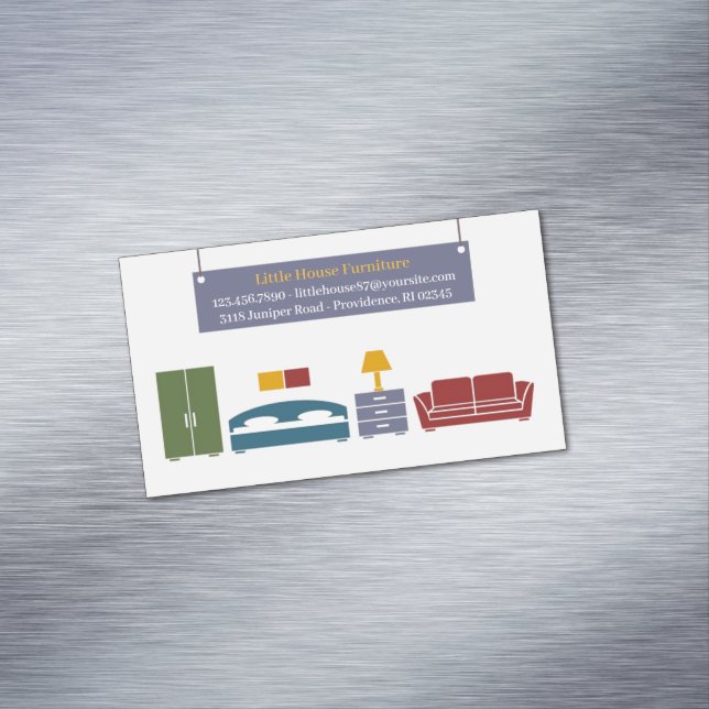 Cartão De Visitas Magnético Mobiliário (Posição Original)