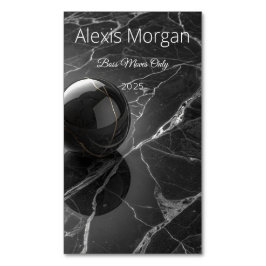 Cartão De Visitas Magnético Modern Minimalist Pink-Purple Border Template