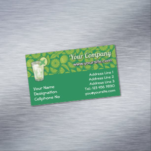 Cartão De Visitas Magnético Mojito