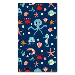 Cartão De Visitas Magnético Mundo do Mar