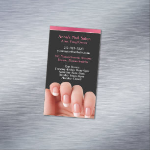 Cartão De Visitas Magnético Nail Salon Artist