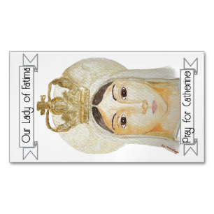 Cartão De Visitas Magnético Nossa Senhora de Oração Fátima Magnet