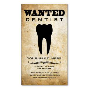 Cartão De Visitas Magnético O dentista quis o poster