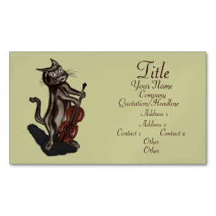 Cartão De Visitas Magnético O Gato e o Inativo