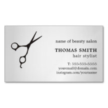 O preto minimalista da prata do falso Scissor o