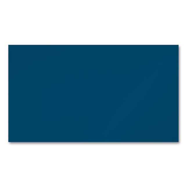 Cartão De Visitas Magnético Ocean Blue #00486B, Beetle Green (Frente)