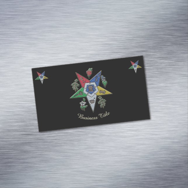 Cartão De Visitas Magnético Ordem da Estrela Oriental (Posição Original)