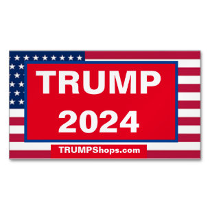 Cartão De Visitas Magnético Pacote TRUMP 2024 de 25 Magnets Patriótico