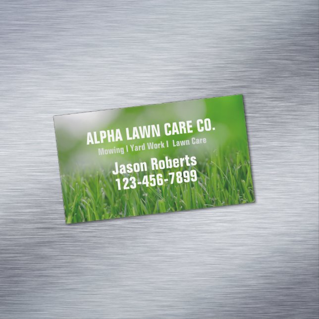 Cartão De Visitas Magnético Paisagem Paisagem Paisagista Paisagista (Posição Original)