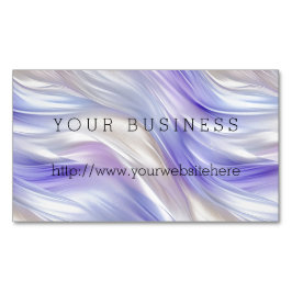 Cartão De Visitas Magnético Pearl Azul Roxo bonito Pearl Pearl Brancos