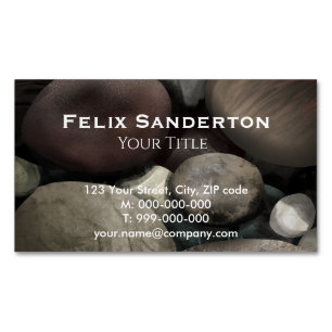 Cartão De Visitas Magnético Pebbles Cartão de visita