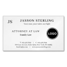 Personalizado Mínimo com Logotipo Advogado