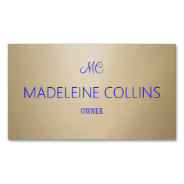 Cartão De Visitas Magnético Personalizar grão de madeira profissional simples