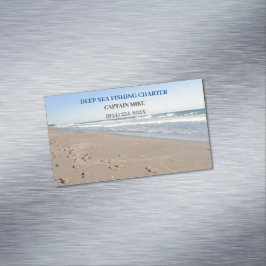 Cartão De Visitas Magnético Pesca de serviços de Carta