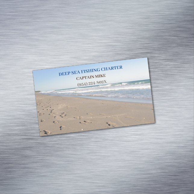 Cartão De Visitas Magnético Pesca de serviços de Carta (Posição Original)