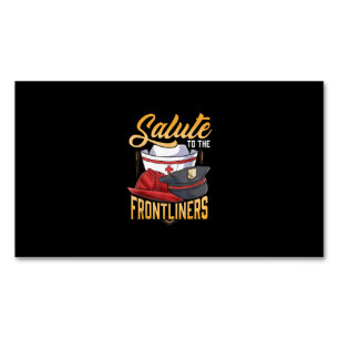 Cartão De Visitas Magnético Polícia Engraçado Bombeiro Frontliner Enfermeiros