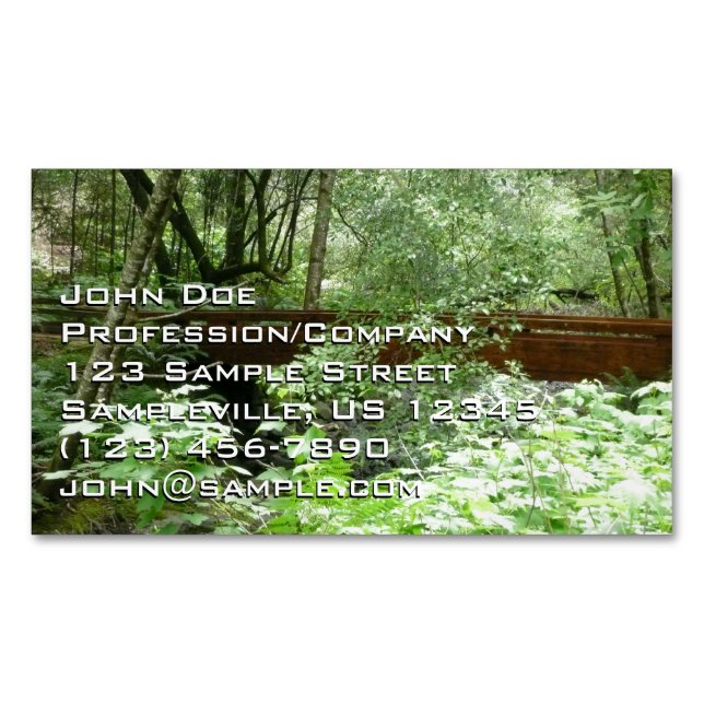 Cartão De Visitas Magnético Ponte Muir Woods I (Frente)