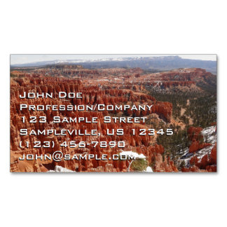 Cartão De Visitas Magnético Ponto de Inspiração no Bryce Canyon I
