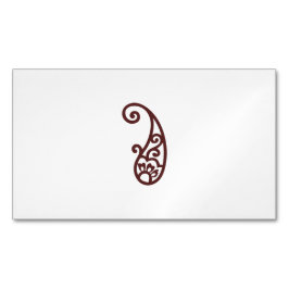 Cartão De Visitas Magnético Ponto vermelho