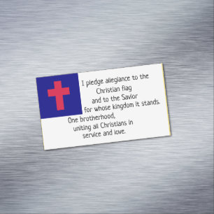Cartão De Visitas Magnético Prêmio Christian Flag