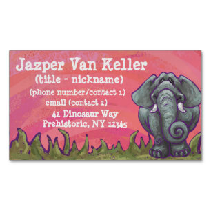 Cartão De Visitas Magnético Presentes & acessórios do elefante