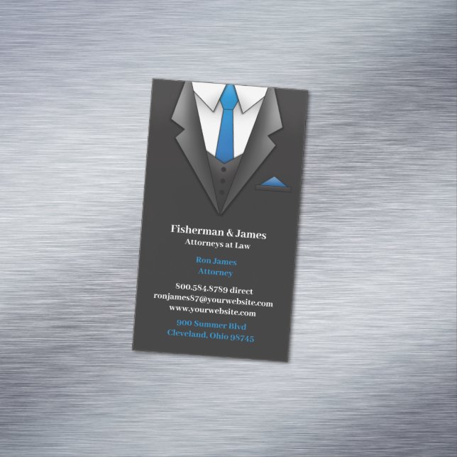 Cartão De Visitas Magnético Processador de leis (Posição Original)