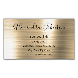 Cartão De Visitas Magnético Professional Gold Foil Modern