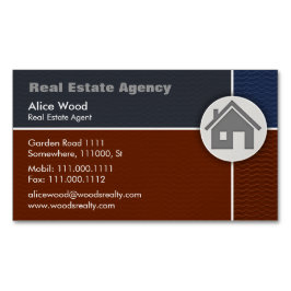 Cartão De Visitas Magnético Profissional real da agência imobiliária |