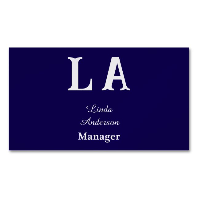 Cartão De Visitas Magnético Profissional vibrante personalizado (Frente)