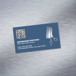 Cartão De Visitas Magnético QR personalizado de barbante