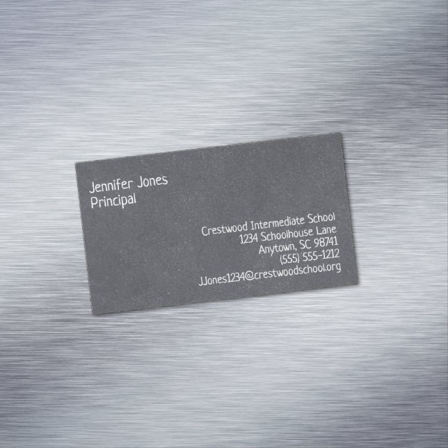 Cartão De Visitas Magnético Quadro Personalizado de Sete Linhas do Estilo de Q (Posição Original)