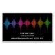 Cartão De Visitas Magnético Rainbow Sound Waves Engenheiro Music Produtor Blac (Frente)
