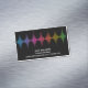 Cartão De Visitas Magnético Rainbow Sound Waves Engenheiro Music Produtor Blac (Posição Original)