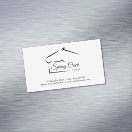 Cartão De Visitas Magnético Rancho de Cavalo | Fazenda de cavalos