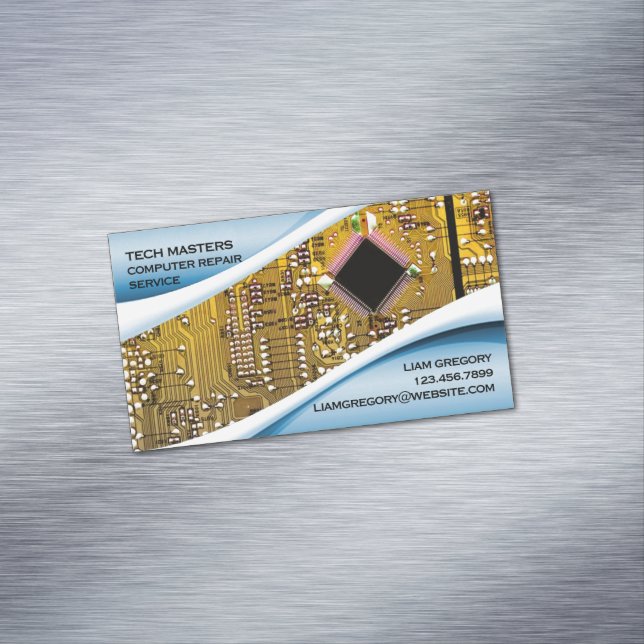 Cartão De Visitas Magnético Reparo do computador (Posição Original)
