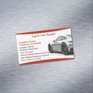Cartão De Visitas Magnético Reparos Automotivos