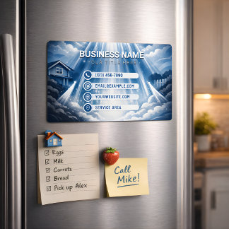 Cartão De Visitas Magnético Residential Pressure Washing Cosmic Harmony