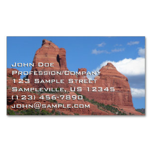 Cartão De Visitas Magnético Rochas da Águia I Sedona Arizona Fotografia de Via