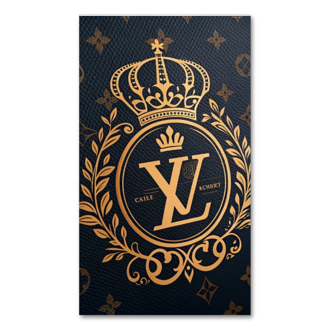 Cartão De Visitas Magnético Royal Emblem  (Frente Vertical)