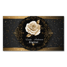 Cartão De Visitas Magnético Salão de beleza e assistência pessoal