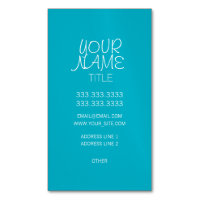 Scuba Blue Freehand Simples