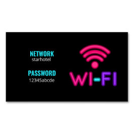 Cartão De Visitas Magnético Senha de Rede Internet Wifi