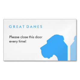 Cartão De Visitas Magnético Série ID Minimal Great Dane