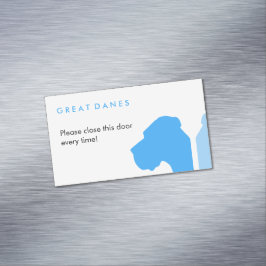 Cartão De Visitas Magnético Série ID Minimal Great Dane