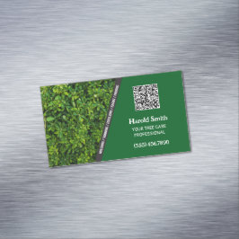Cartão De Visitas Magnético Serviço de Árvores QR Personalizado