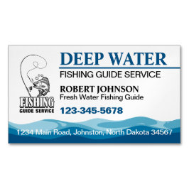 Cartão De Visitas Magnético Serviço de Guia de Pesca
